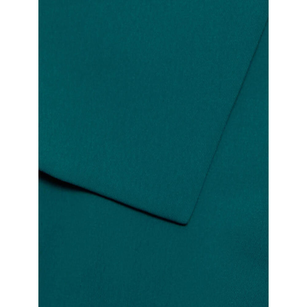 Badgley Mischka Stretch-Crepe Cape Gown $695 Teal Sleeves sz 0 Runway Prom Gala - Picture 3 of 5